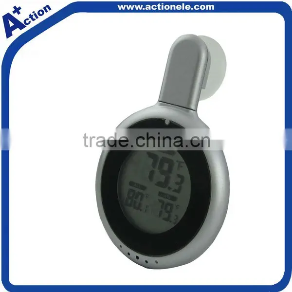 digital sucker temperature clock with solar power