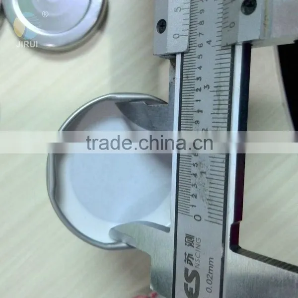 Factory Customized 48mm Silver Lug Cap With Saftey Button for Glass Bottle photo-6
