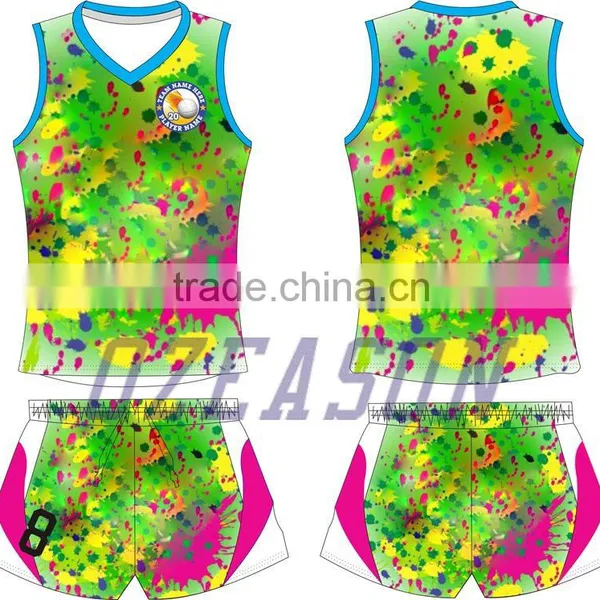 Dry Fit Sublimation Custom Beach Volleyball Jerseys for Girls photo-5