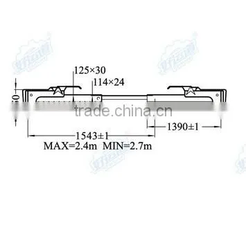 04203 Decking Beam of Truck Body Part Cargo Shoring Bar photo-2