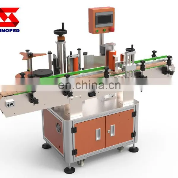 Big Round Glass Plastic Bottle Horizontal Labeling Machine T-401 photo-3