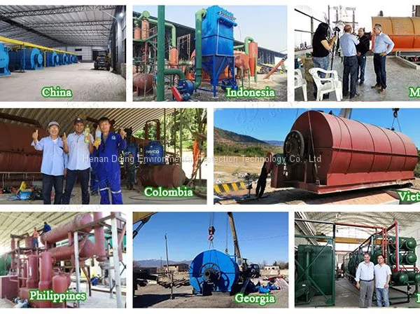 Waste pp pe ps HDPE LDPE Plastic Pyrolysis Machine Plastic to Oil Convert Unit photo-3