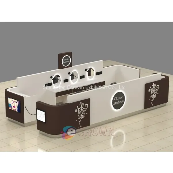 Plante Artificielle Eyewear Round Mirror Wood Eyecare Showcase photo-2