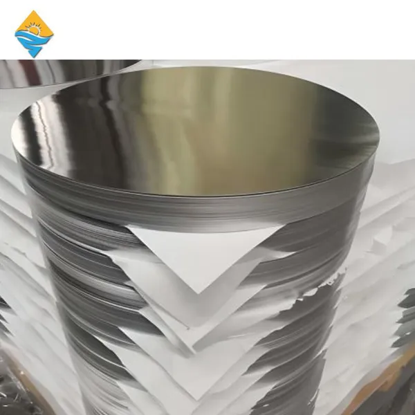 DC Aluminium Disk /Hot Rolled Aluminum Circle for Saucepan 1050 1060 1100 8011 photo-2