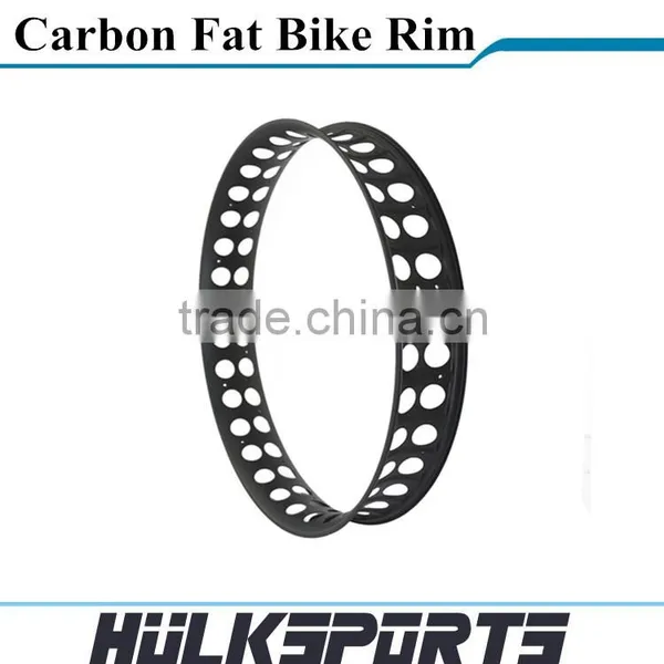 Carbon Fat Bike Wheels 26er Carbon Fiber Fat Bike Wheel Toray T700 Fat Bike Rims Hookless photo-2
