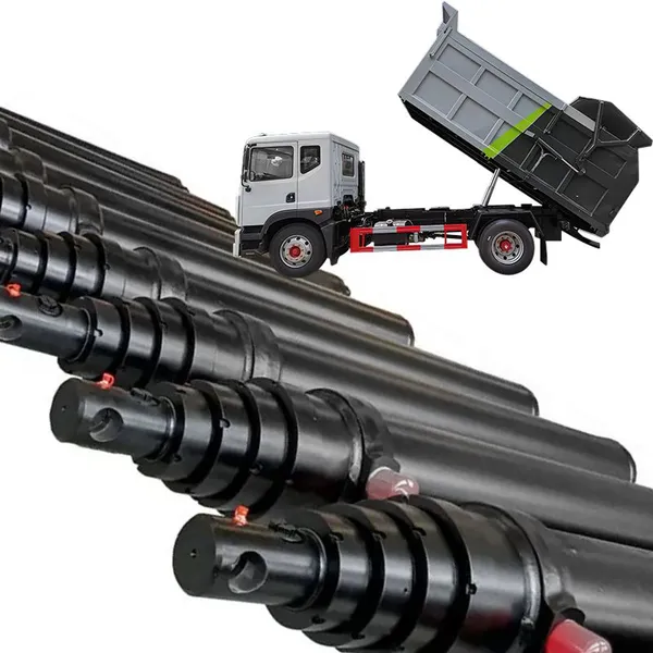Factory Outlet Customizable Front Top Hydraulic Cylinder Welded 40 Ton Telescopic Hydraulic Loader Cylinder photo-4
