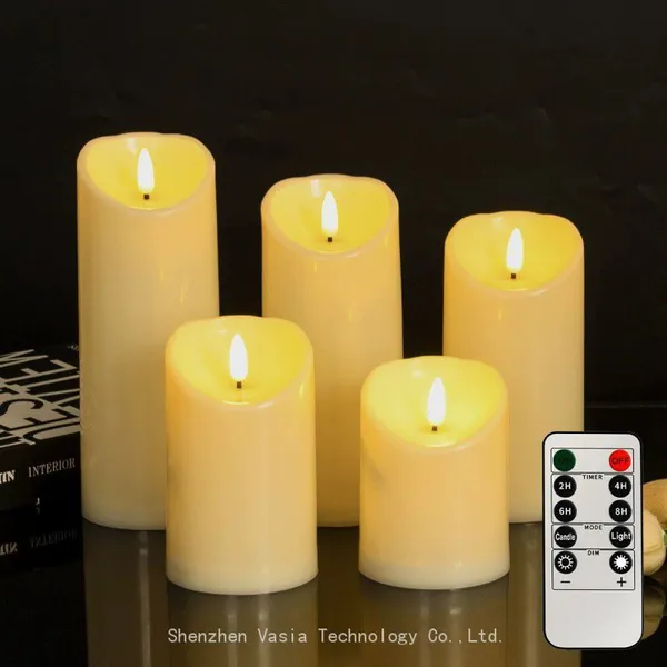 Bulk Decorative LED Candles – Flameless, Battery Operated With Remote/Timer, Real Wax Finish, Flickering Flame Sets/Packs in Multiple Sizes photo-4