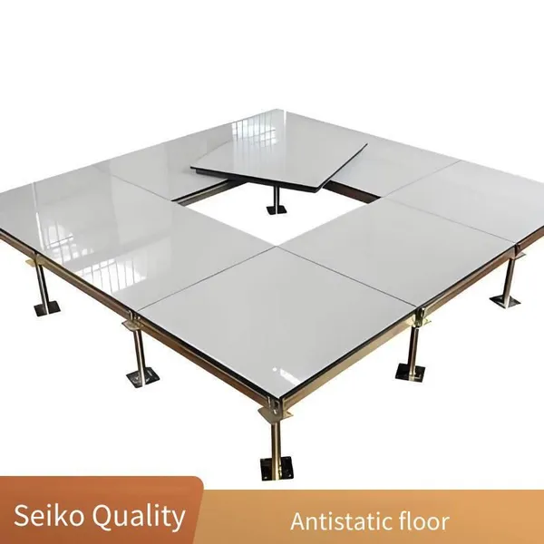 Anti-static Ceramic Floor Tiles, All-steel Ceramic Veneer Raised Floors. the Strip Board Has a Point Load of 220kg, and the Perforated Board Has a Point Load of 260kg. Suitable for Electronic Workshops photo-2