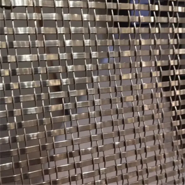 Flat square mesh stainless steel decorative mesh