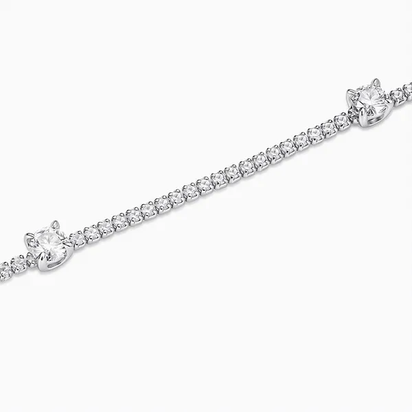 Shining Star Jewelry 925 Pure Silver Plated Rhodium Tennis Bracelet Wholesale photo-5