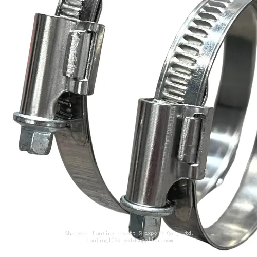 German Type Worm Drive Hose Clamp Automotive Partial Head With Spring photo-4