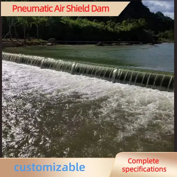 River Retaining Dam, Reservoir Air Cushion Dam, Landscape Water-filled Steel Wire Frame Integral Slope Rubber Dam photo-2