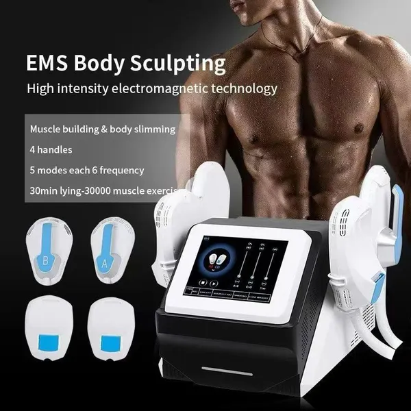 4 Handles Electromagnetic Muscle Stimulator HIEMT 30cm Coil Treatment Head 220V Input photo-3
