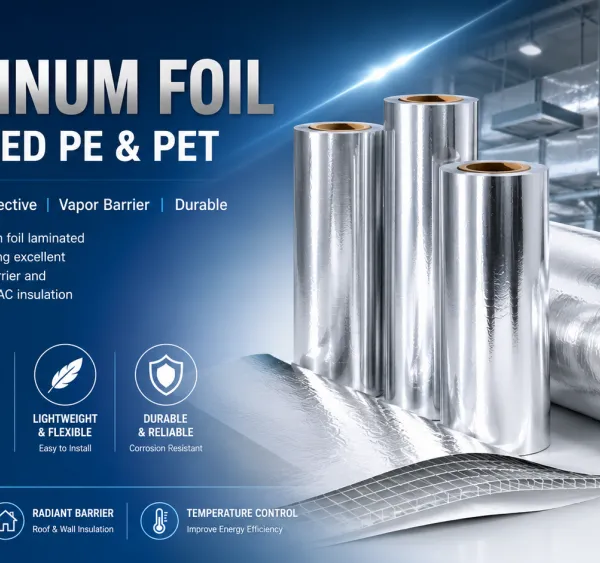 Pet Al PE Laminated Aluminum Foil Composite Packaging Film Waterproof Insulation Film