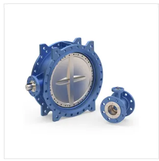 TTV Double Eccentric Butterfly Valve HYDOR 80 Industrial Metal Sealing Butterfly Valve