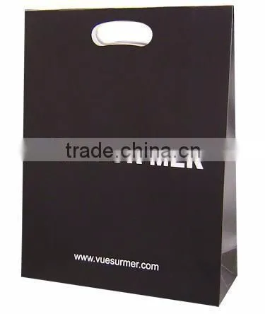 Fashion Paper Bag With Die Cutting Handle