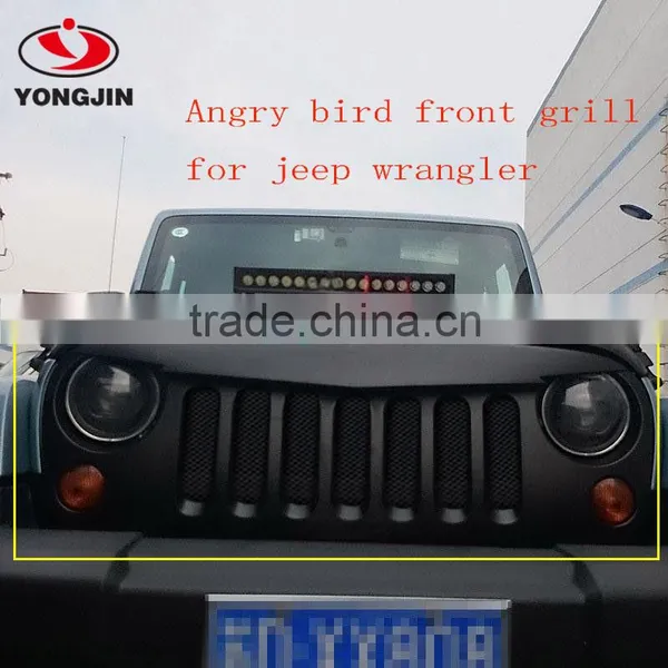 Hot Sale Angry Eye ABS Bird Front Grill for Jeep Wrangler
