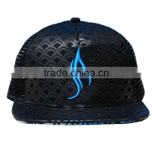 Fancy Fish Scale Printing Snapbacks Flat Bill Baby Hat Wholesale photo-3