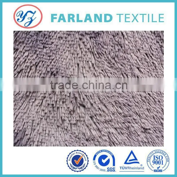 100% Polyester Textile Long Pile pv Plush Fabric photo-4