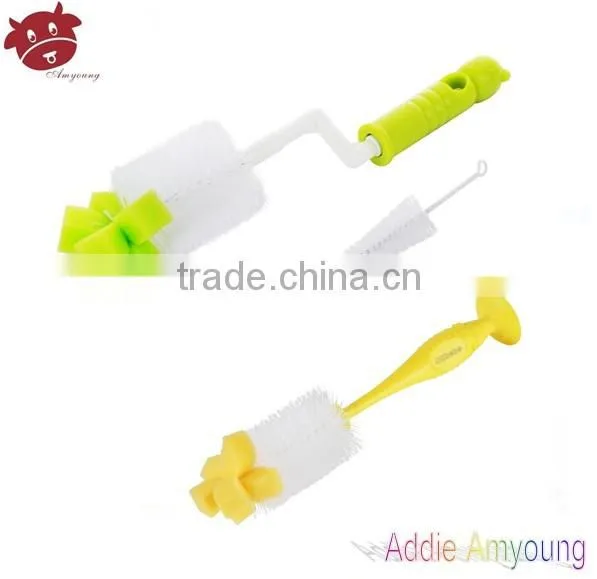 2015 Promotional Gift Multi-color Soft Nylon Bottle Cleaning Brush, Hign Quality Baby Milk Straw Nipple Botte Brush photo-6