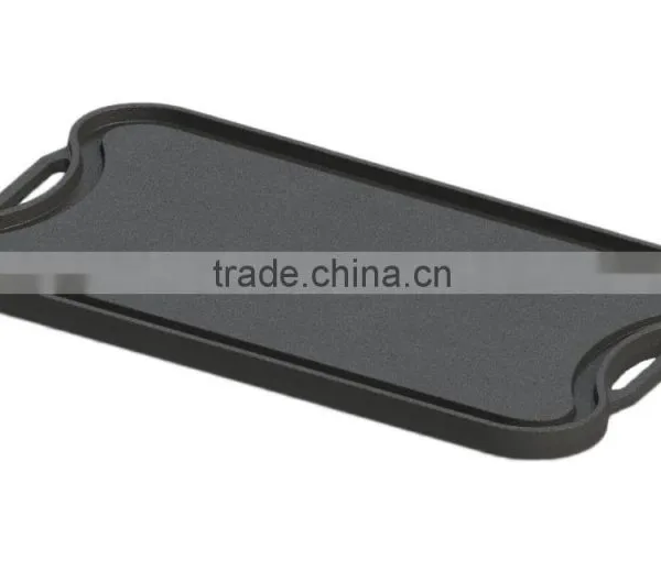 Cast Iron Cookware Double Sided Burner Reversible Griddle Grill /cast Iron BBQ Griddle Plate photo-2