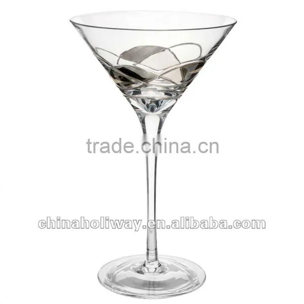 Silver Thread Cocktail Glass