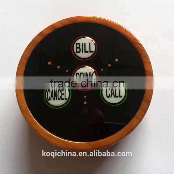 KOQI Wireless Call Bell Button Restaurant Waiter Caller 4-key Table Bell Guest Calling Button photo-5