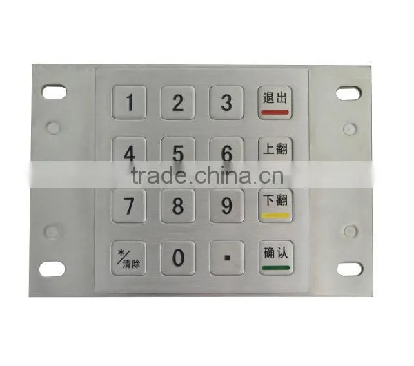 Waterproof and Dustproof Metal Kiosk Keypad for Bank photo-5