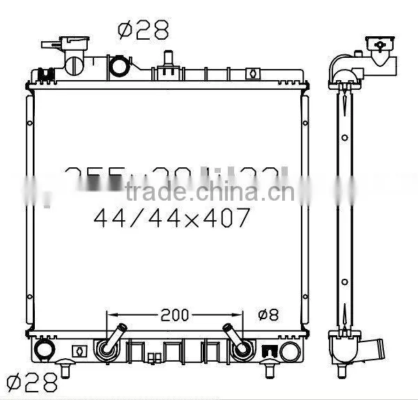 auto radiator(suitable for: Atos 98- AT)