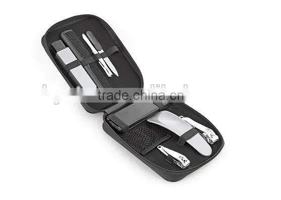Toilet set in plastic zipper case include nail clippers and so on