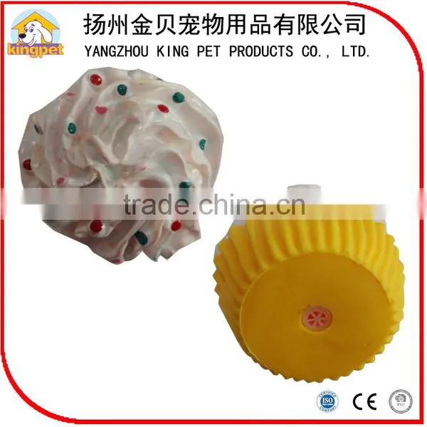 Cute Latex Soft Food Ice Cream Squeaky Rubber Toy for Small Animals photo-2