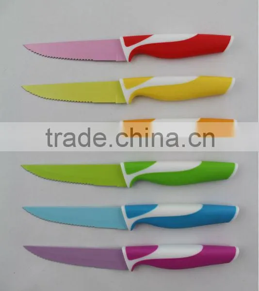 6PCS Color Steak Knives