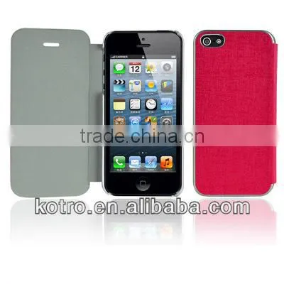 New Fashion PU Leather Case for Iphone5 Promo Gift