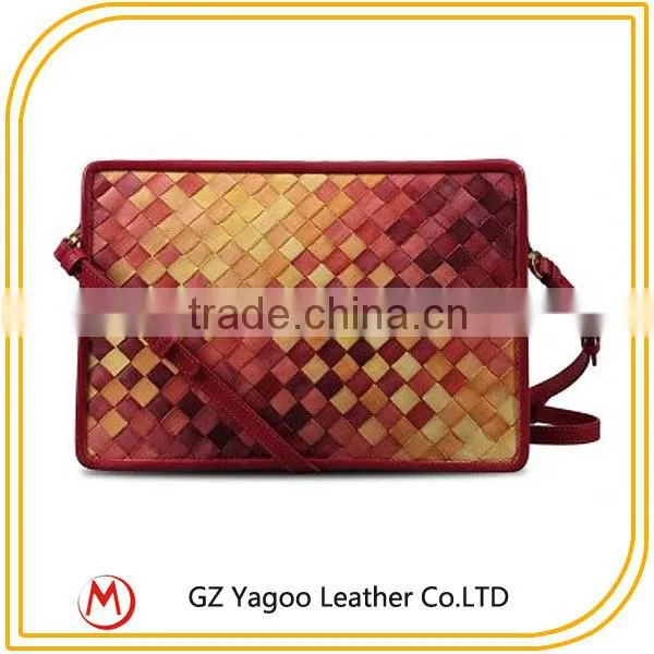 Latest Handicraft Acrylic Leather Clutch Bag