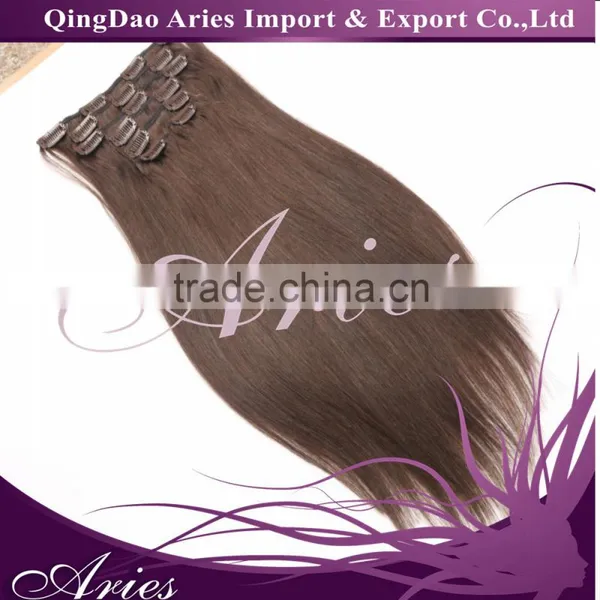 Human Virgin CLip In Hair Extension Invisible photo-6