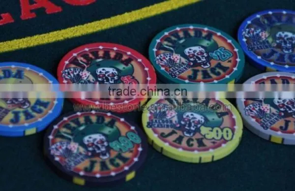 Professional Skull Flush Poker Chips photo-2
