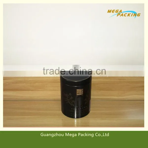 Hot Selling High Quality Round Black Color Tin Can for Coffee Storage,coffee Storage Box photo-3