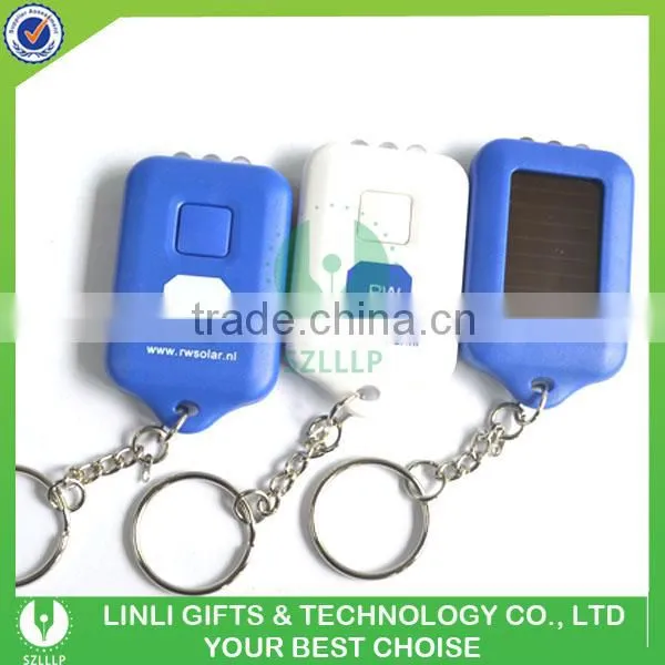 Plastic Led Solar Torch With Keychain photo-3