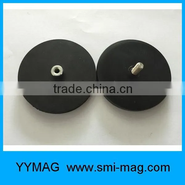 Multi-poles Rubber Covered Neodymium POT Magnet For Taxi Signs photo-4