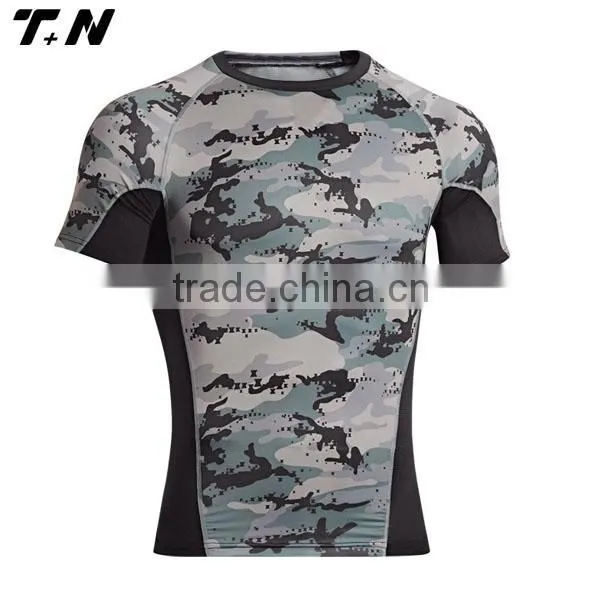 Sublimation Compression Shirt Men Custom photo-5