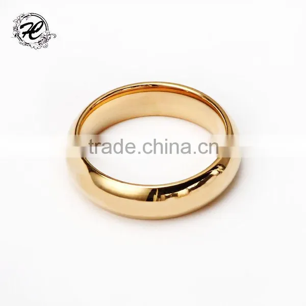 High Pilishing Smooth Stainless Steel Latest Simple Gold Ring Designs for Girls O Ring