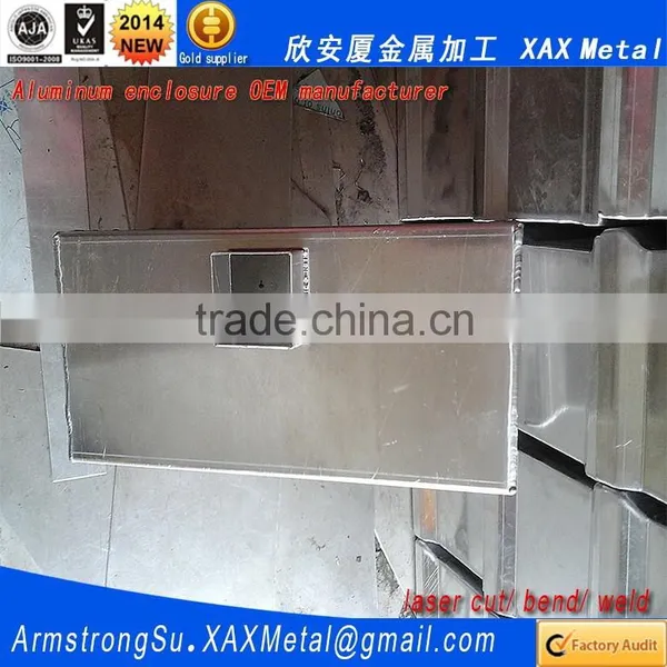 XAX42Alu OEM ODM Customized Laser Cut Bend Weld Sheet Aluminum Wireless Communication Box photo-6