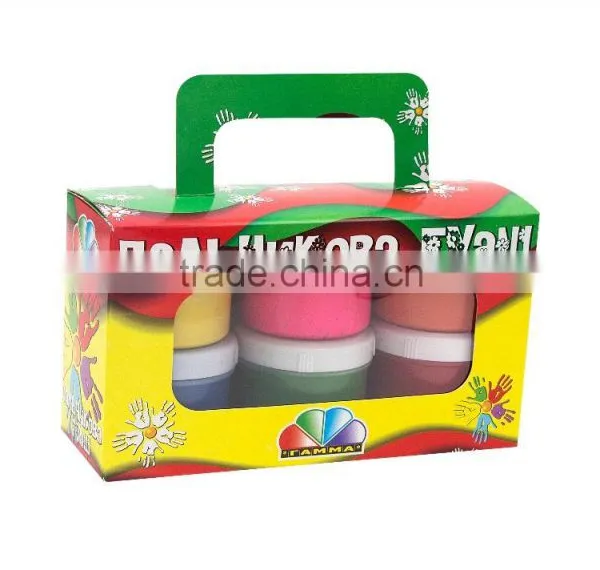 Gouache Finger Paint Set 6 Colors, 360 ml photo-2