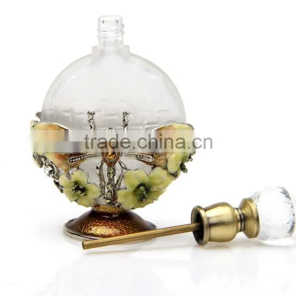 Wholesale High Quality Dragonfly Glass Perfume Bottles Uinique Shape Glass Perfume Bottle photo-3