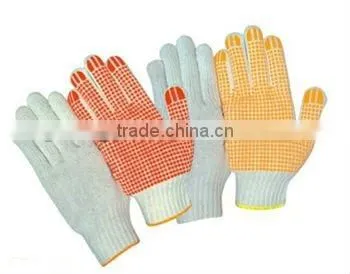 Gloves With PVC Dots,First Grade Dotted Working Gloves