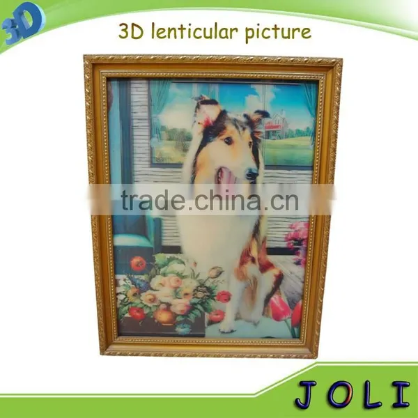 Cute Animal Dolphin Design 0.6MM PET Deep 3D Lenticular Photo Picture photo-5