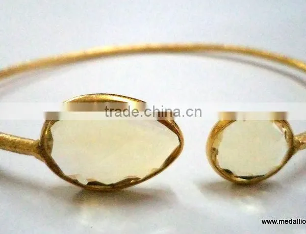 Turqioise Vermeil Gold Plated Sterling Silver Bangle, Gold Plated Bangle, Turquoise Bangle photo-3