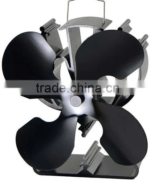 Heat Powered Stove Fan, Log BurnerFire Fan in Black photo-2