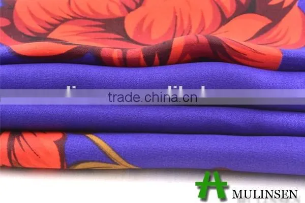 Shaoxing Textile Polyester 50D Printed Satin Fabric/ Satin Pajamas Woman Fabric photo-5