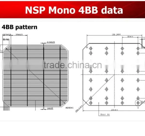 NSP Taiwan Solar Cells 4BB 156 Mono Solar Cells photo-3